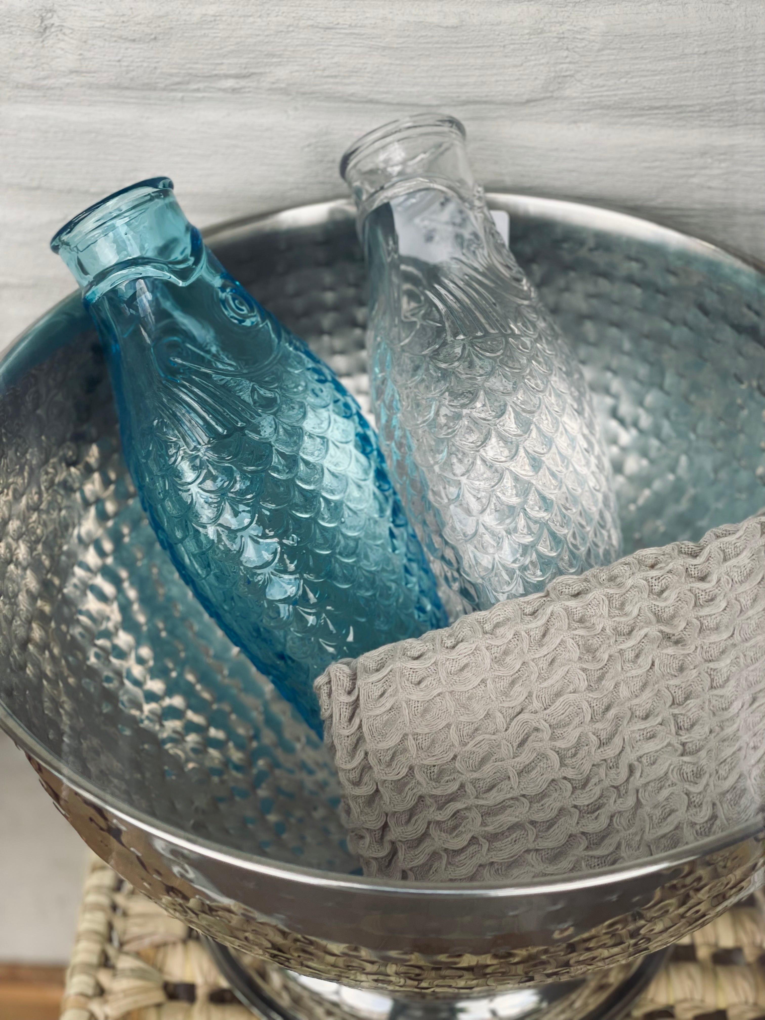 Carafe 'Fish & Fish' Paola Navone - Light blue