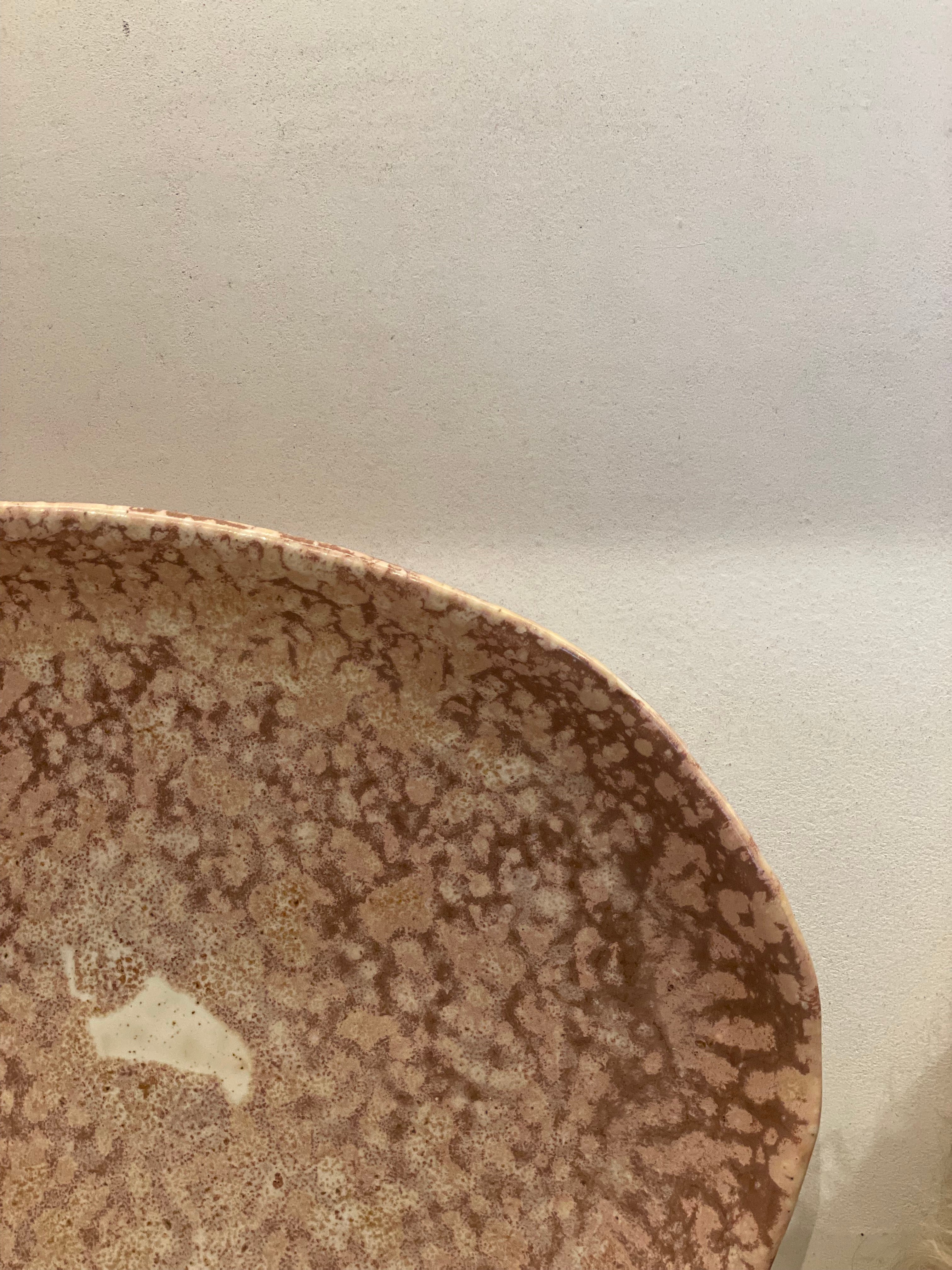 Columbine ceramic oval plate