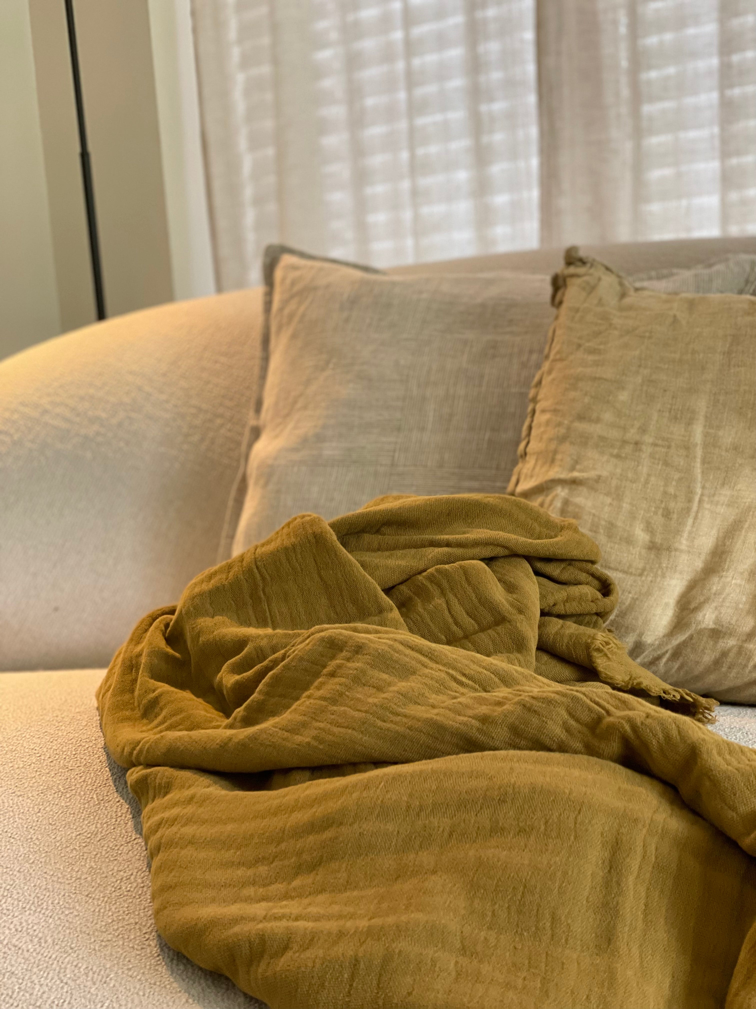 Plaid Gold- cotton