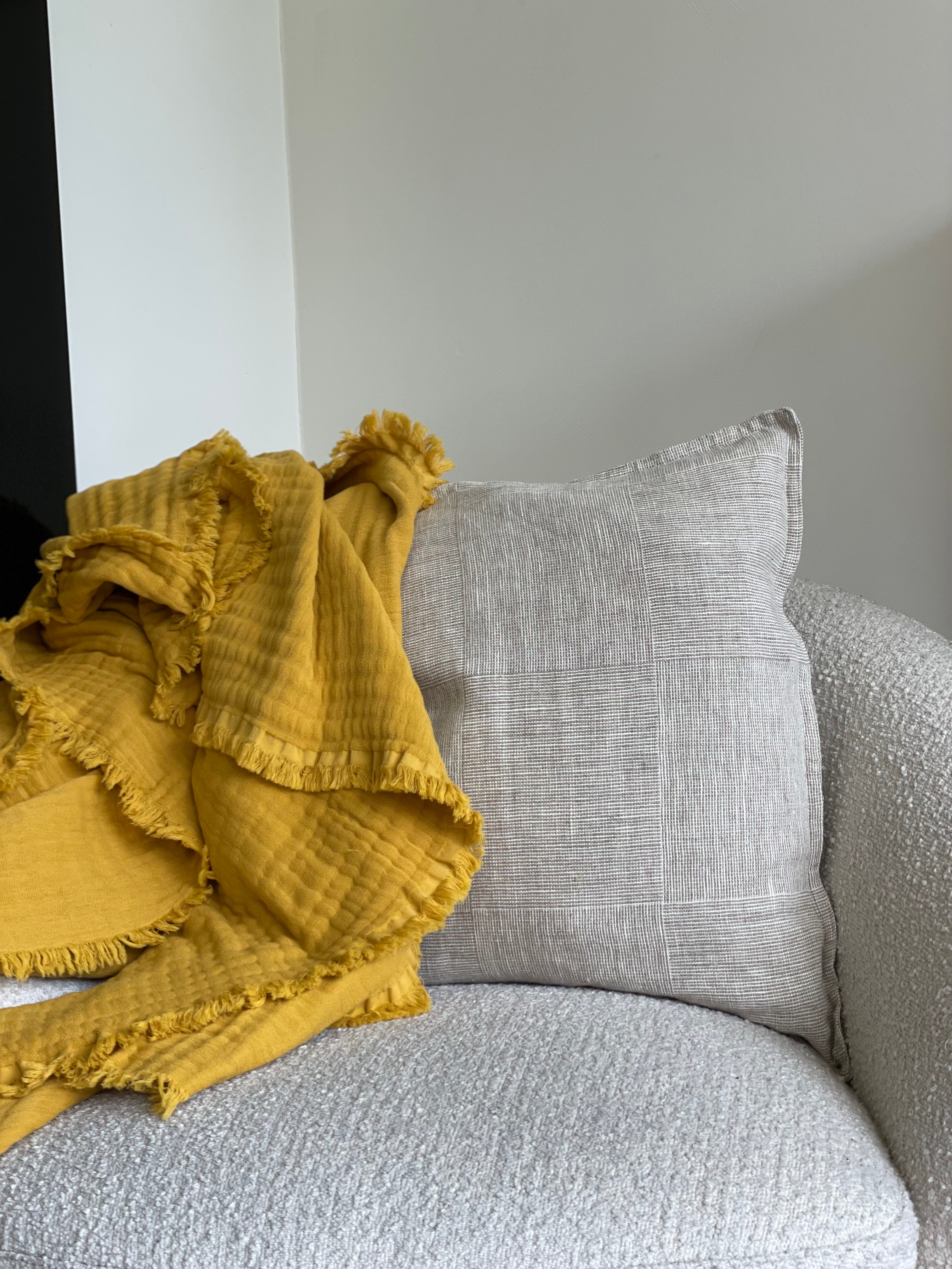 Plaid Ochre - cotton
