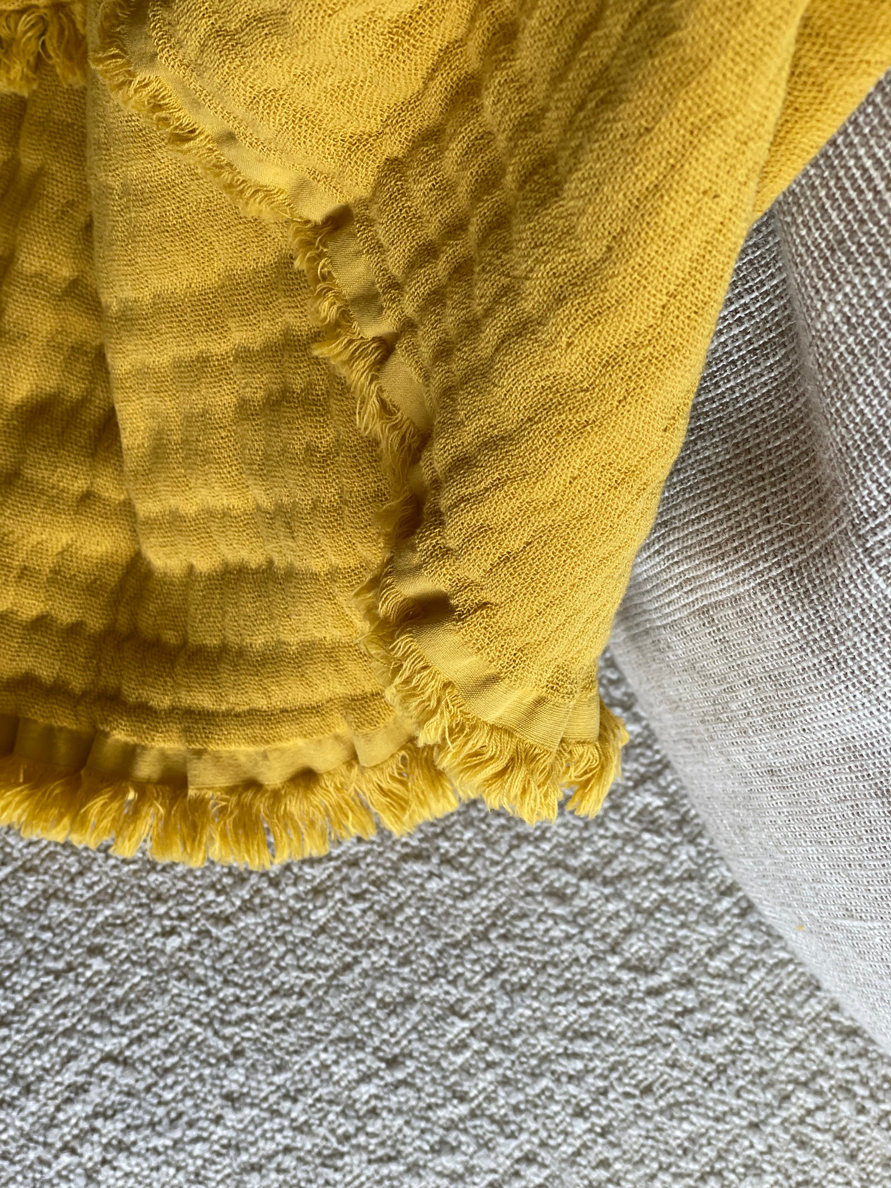 Plaid Ochre - cotton