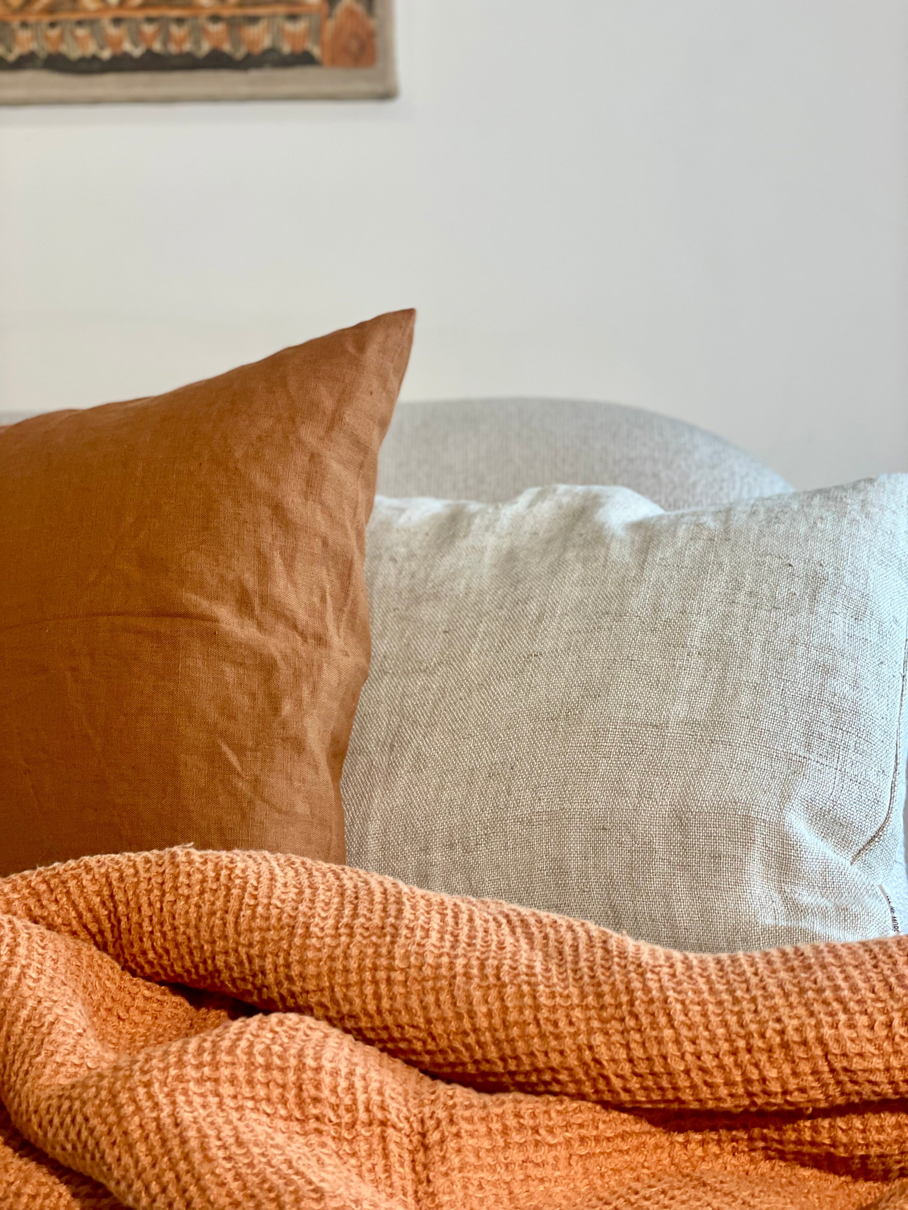 Linen pillow - Hazelnut