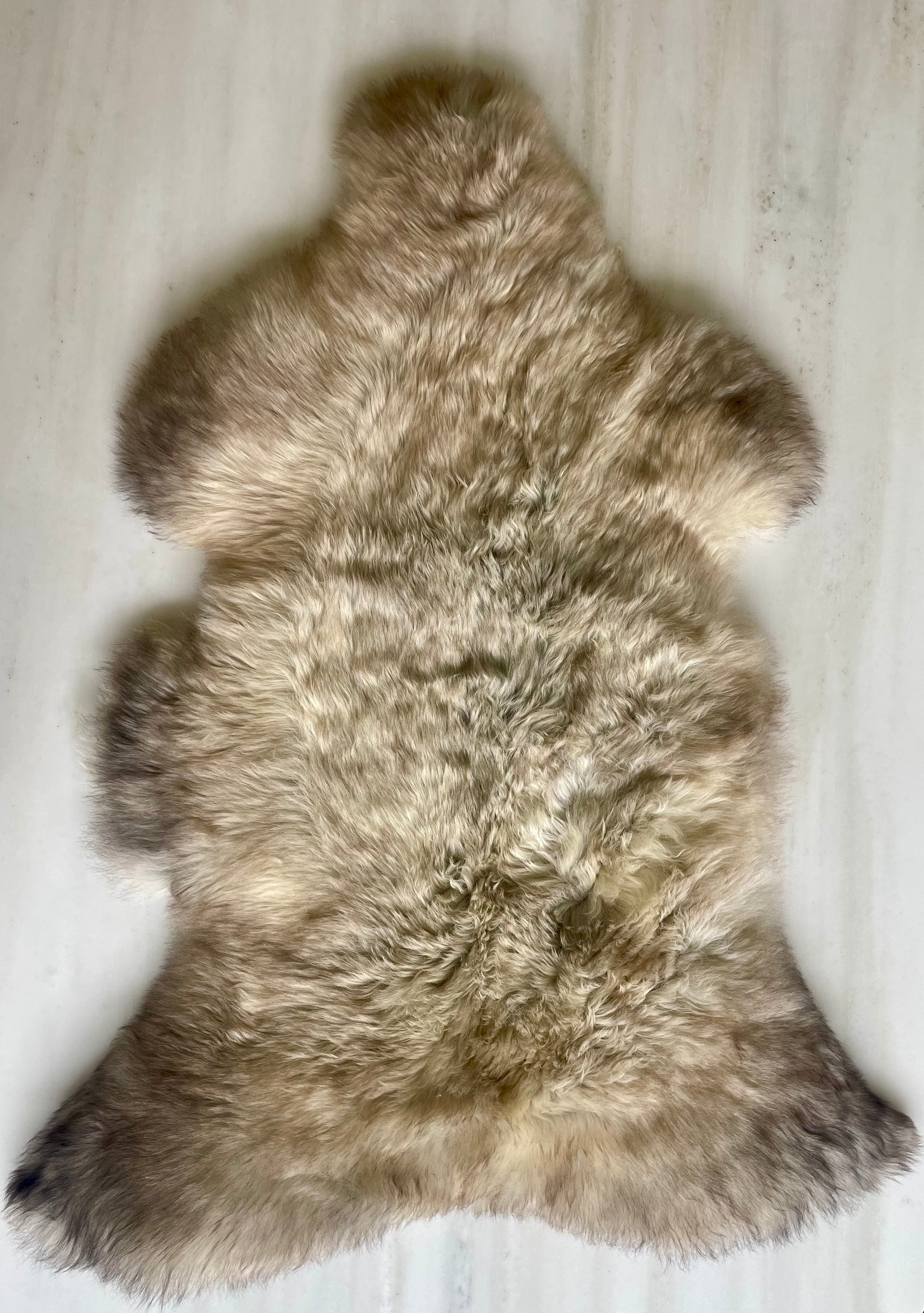 Multicolored Texel sheepskin L 1