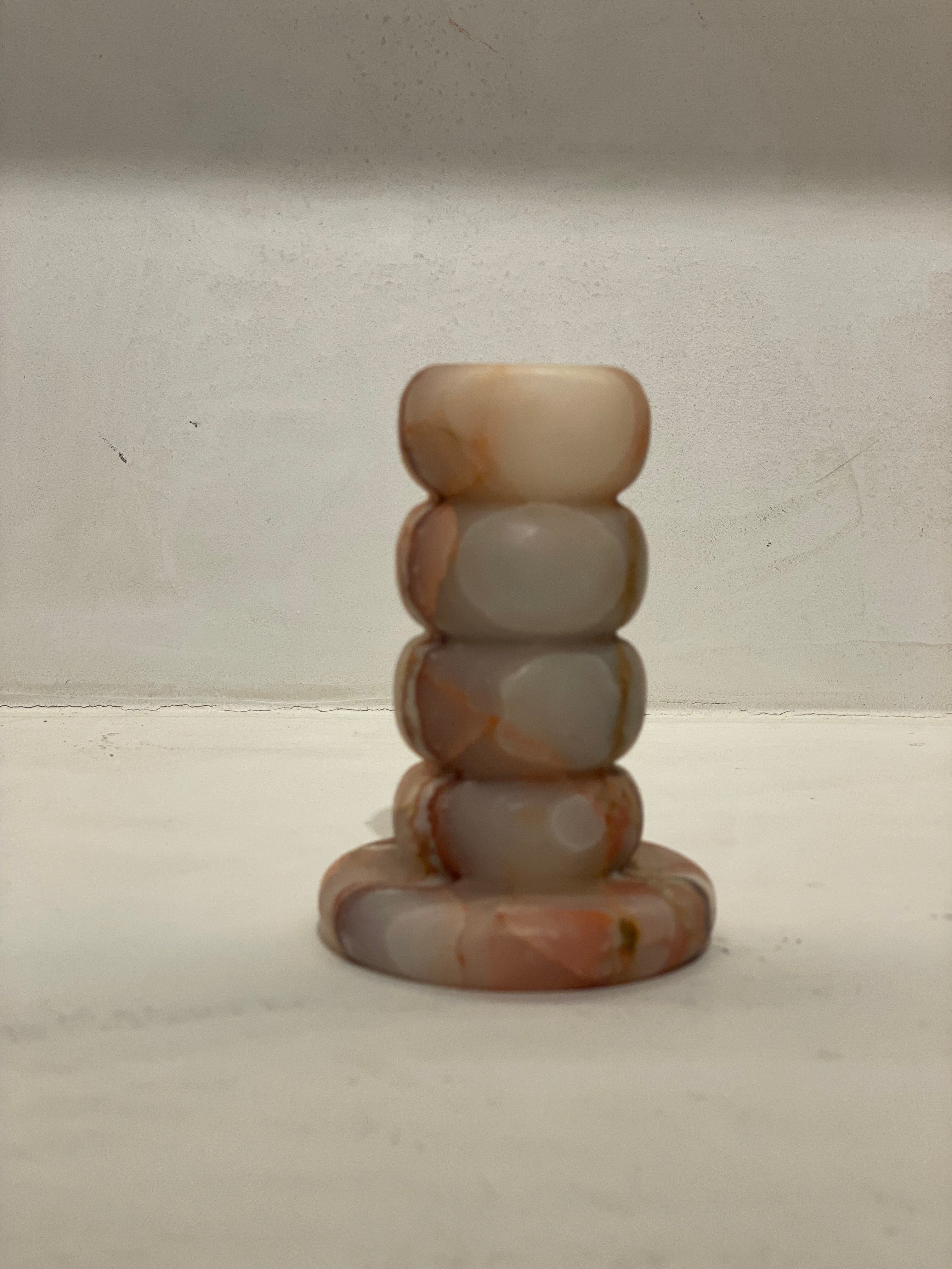 Candlestick onyx brown L