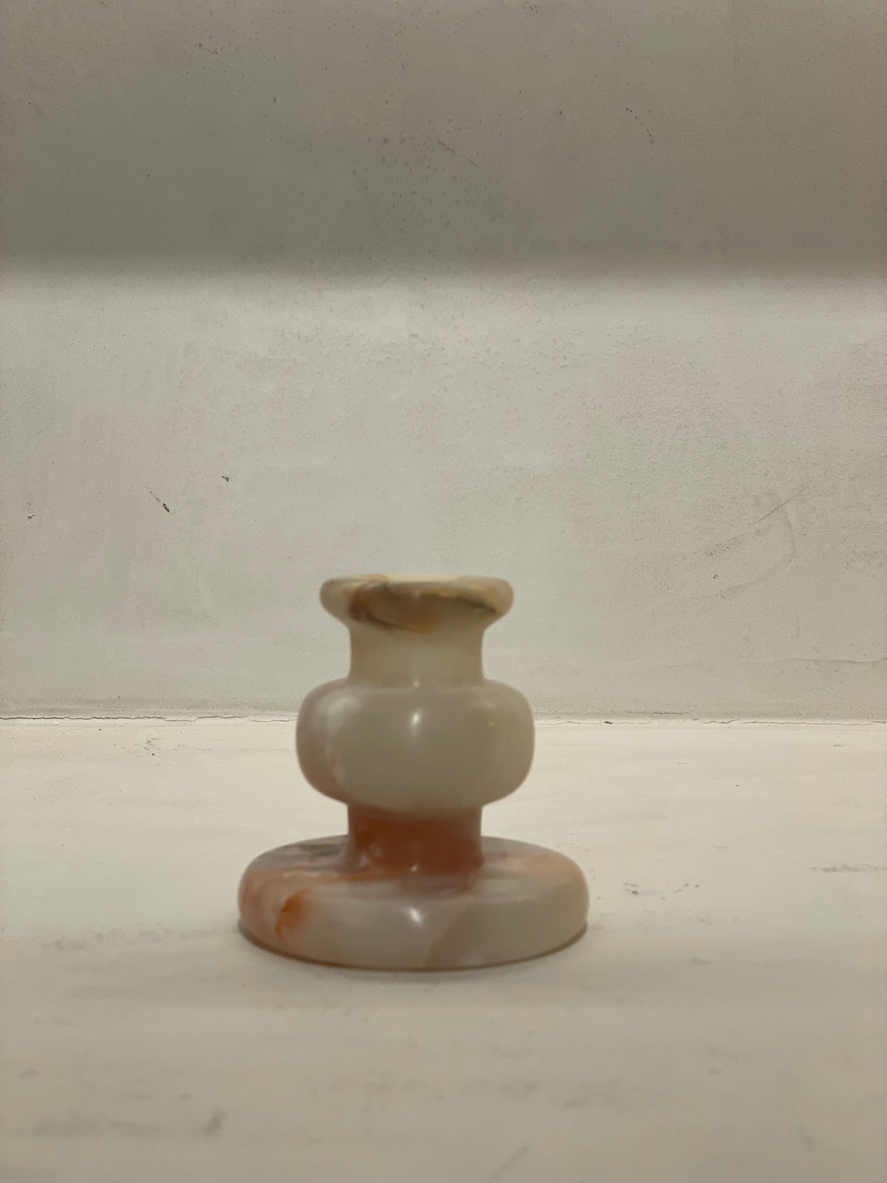 Candlestick onyx white M