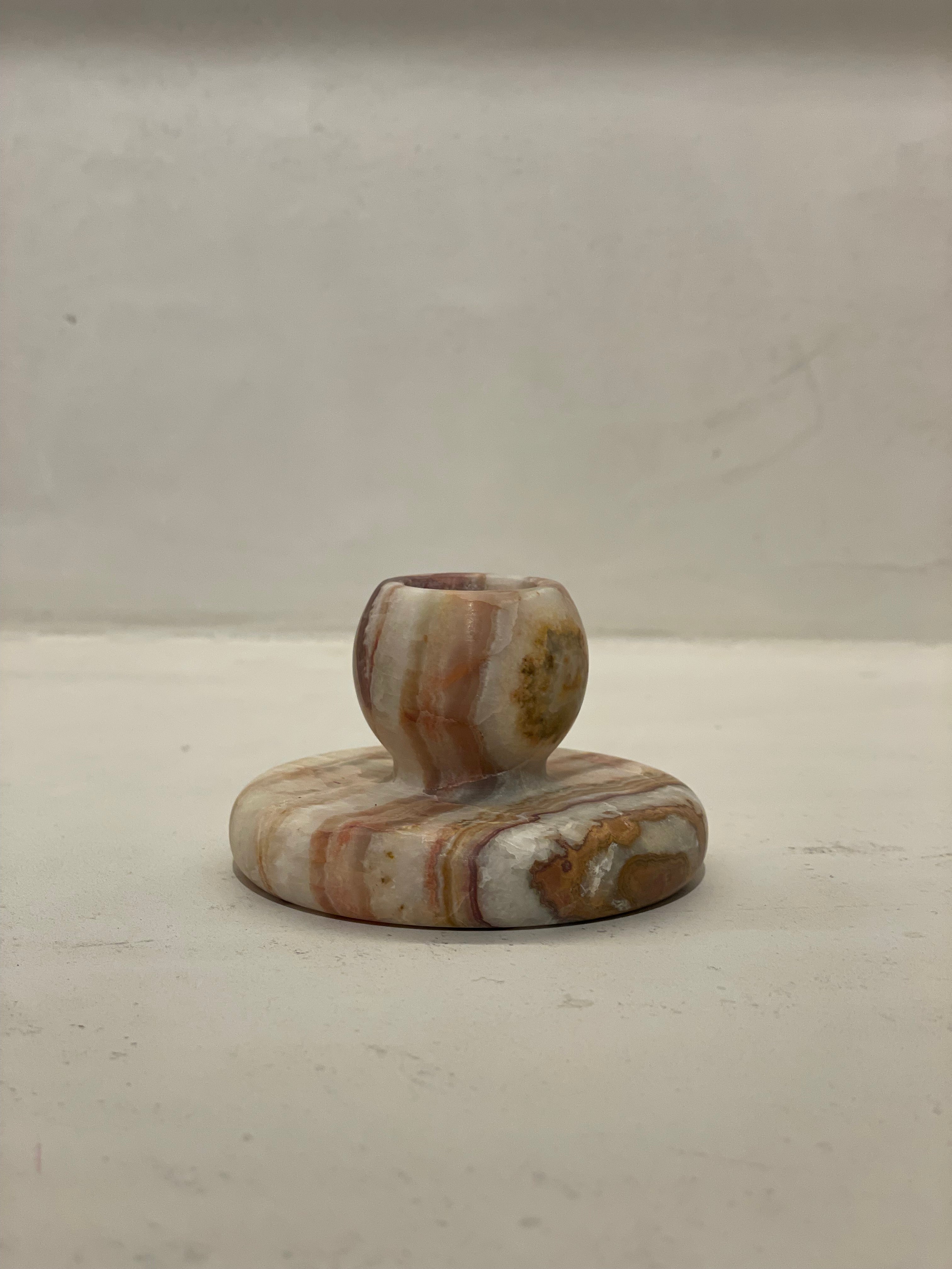 Candlestick onyx brown S