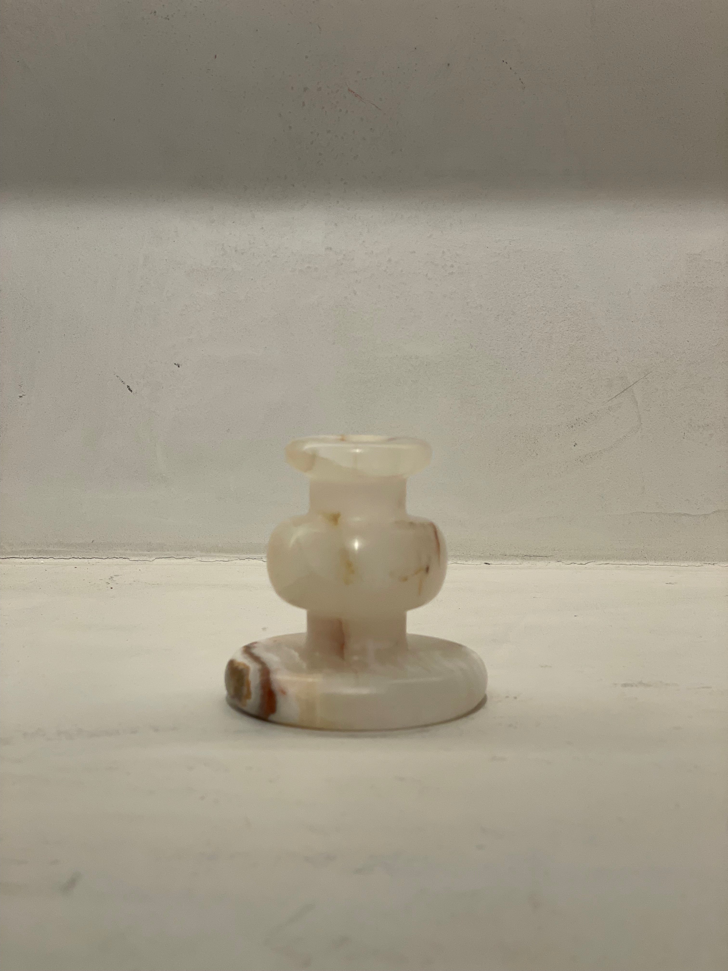 Candlestick onyx white M