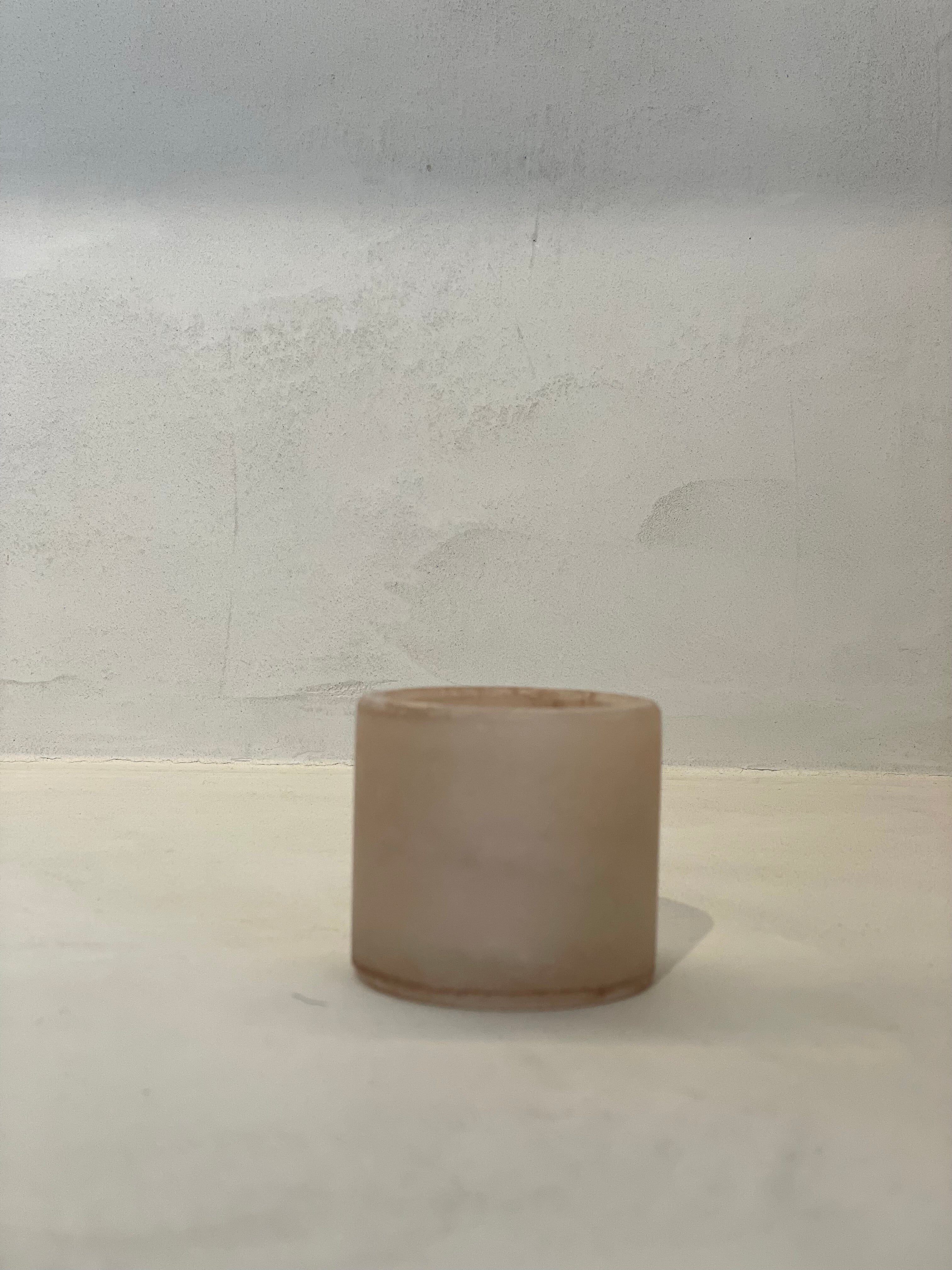 Candle holder alabaster tierra XS
