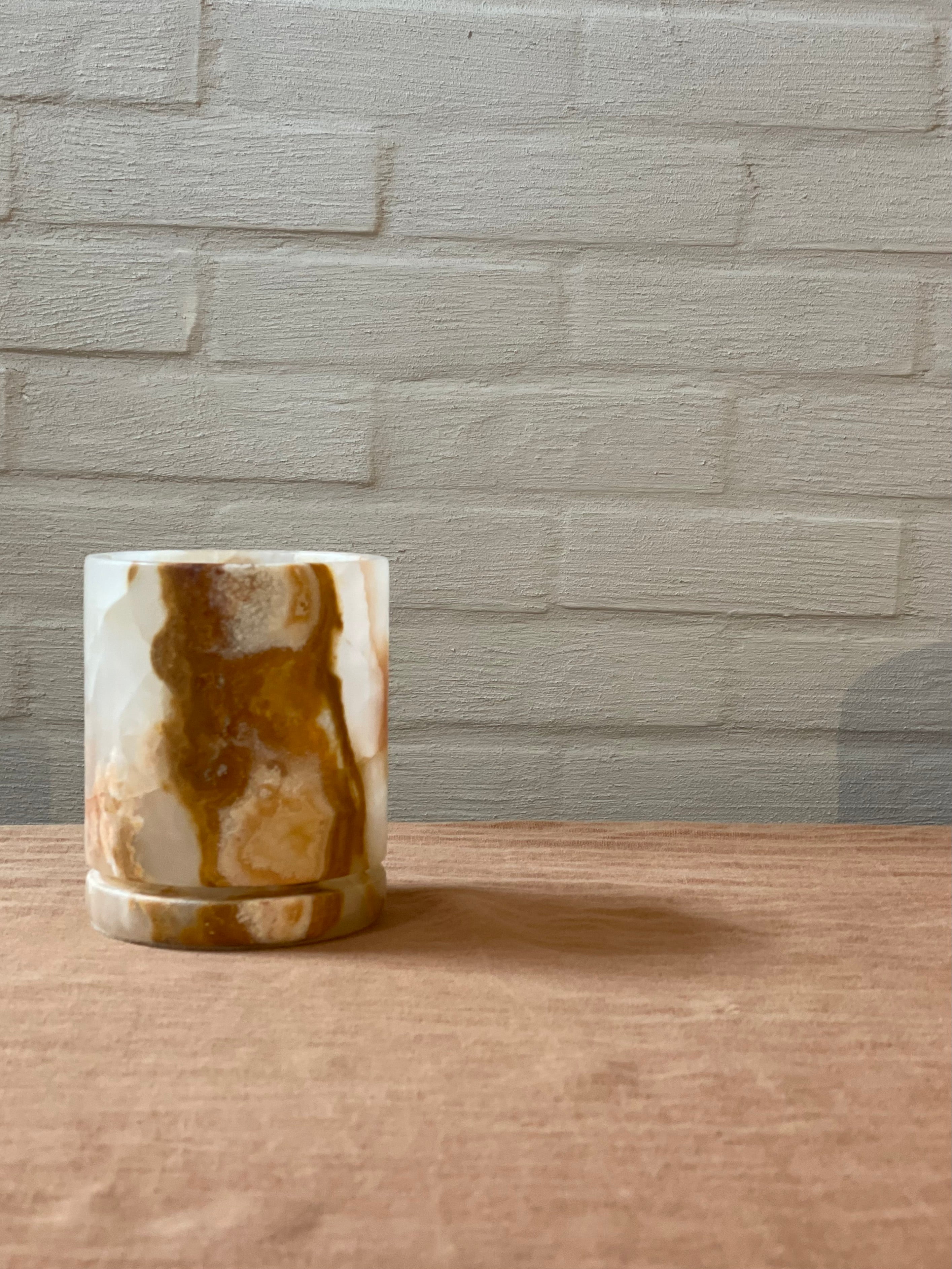 Kaarshouder caramel onyx M