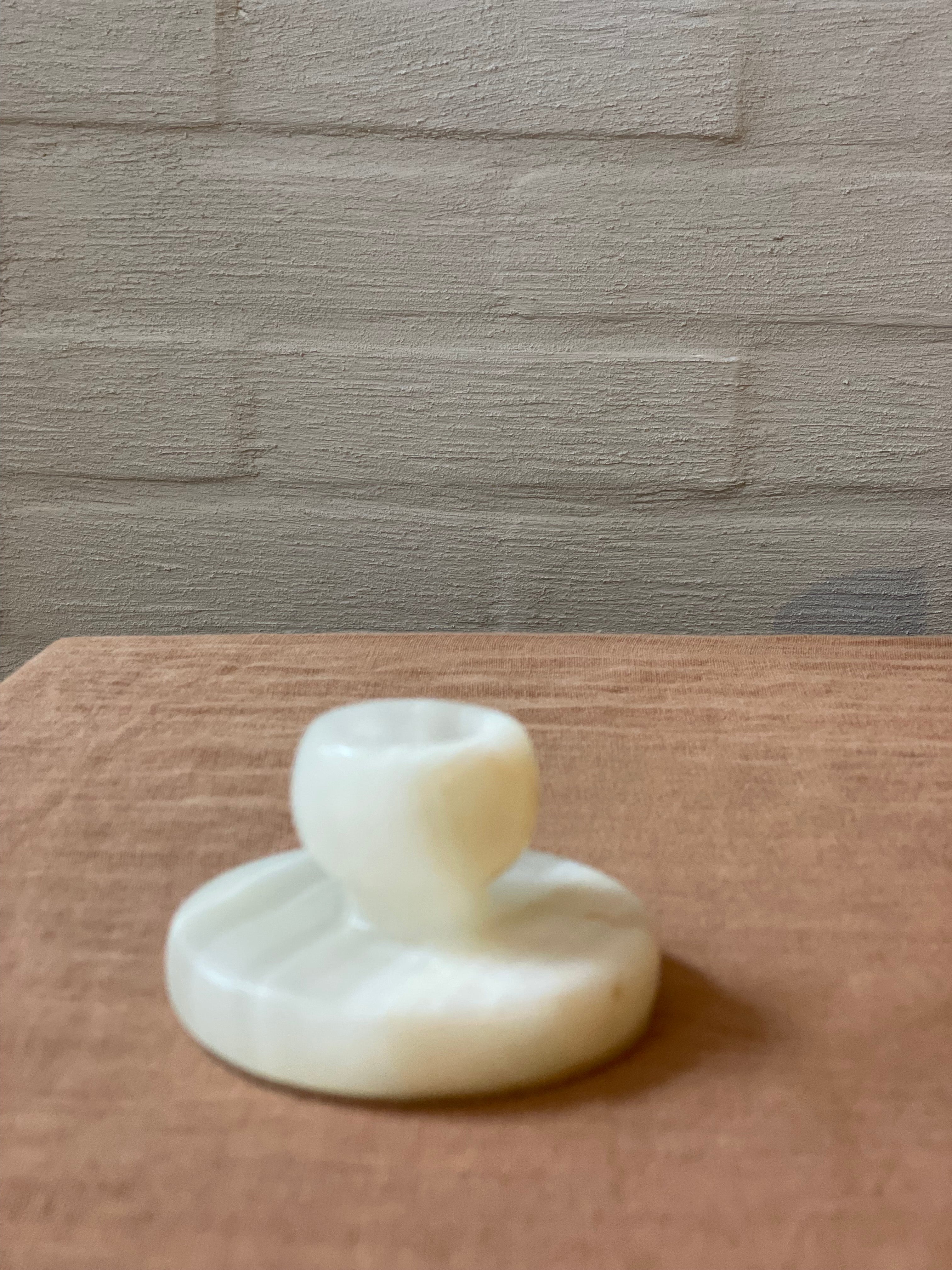 Kandelaar onyx karamel  S
