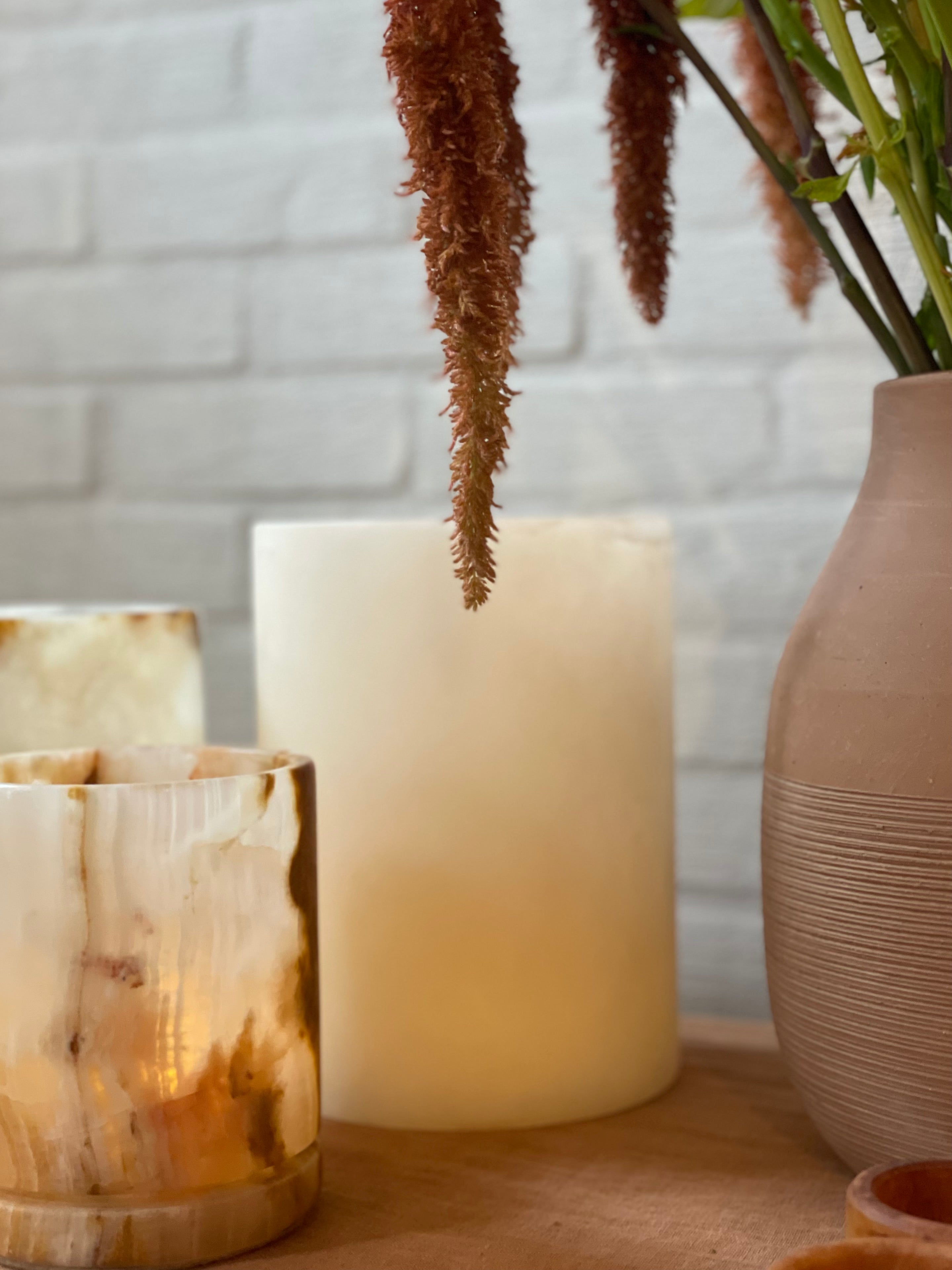 Kaarshouder caramel onyx M