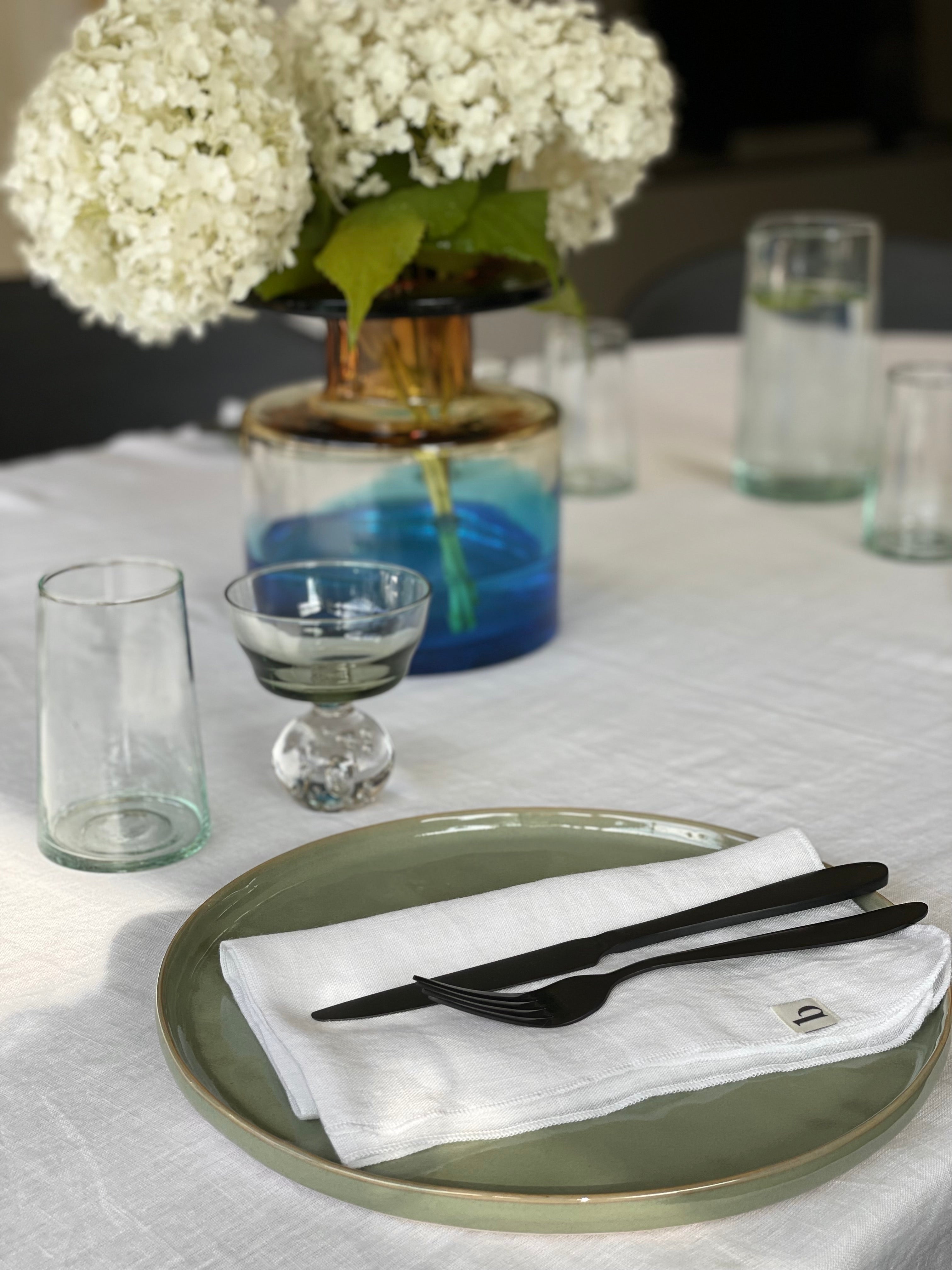 Cutlery black - set for 6