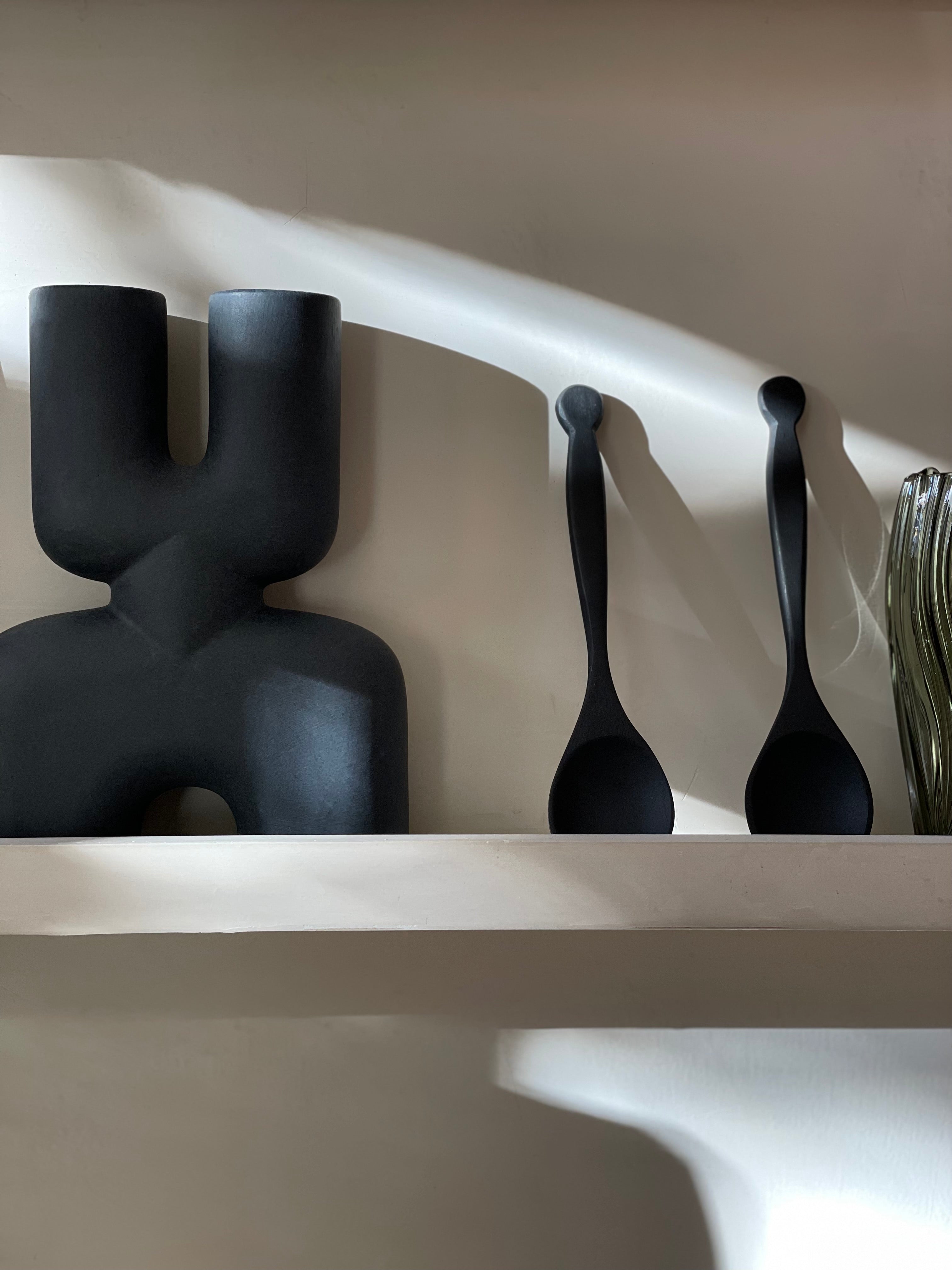 Cobra Vase - Mini double - black