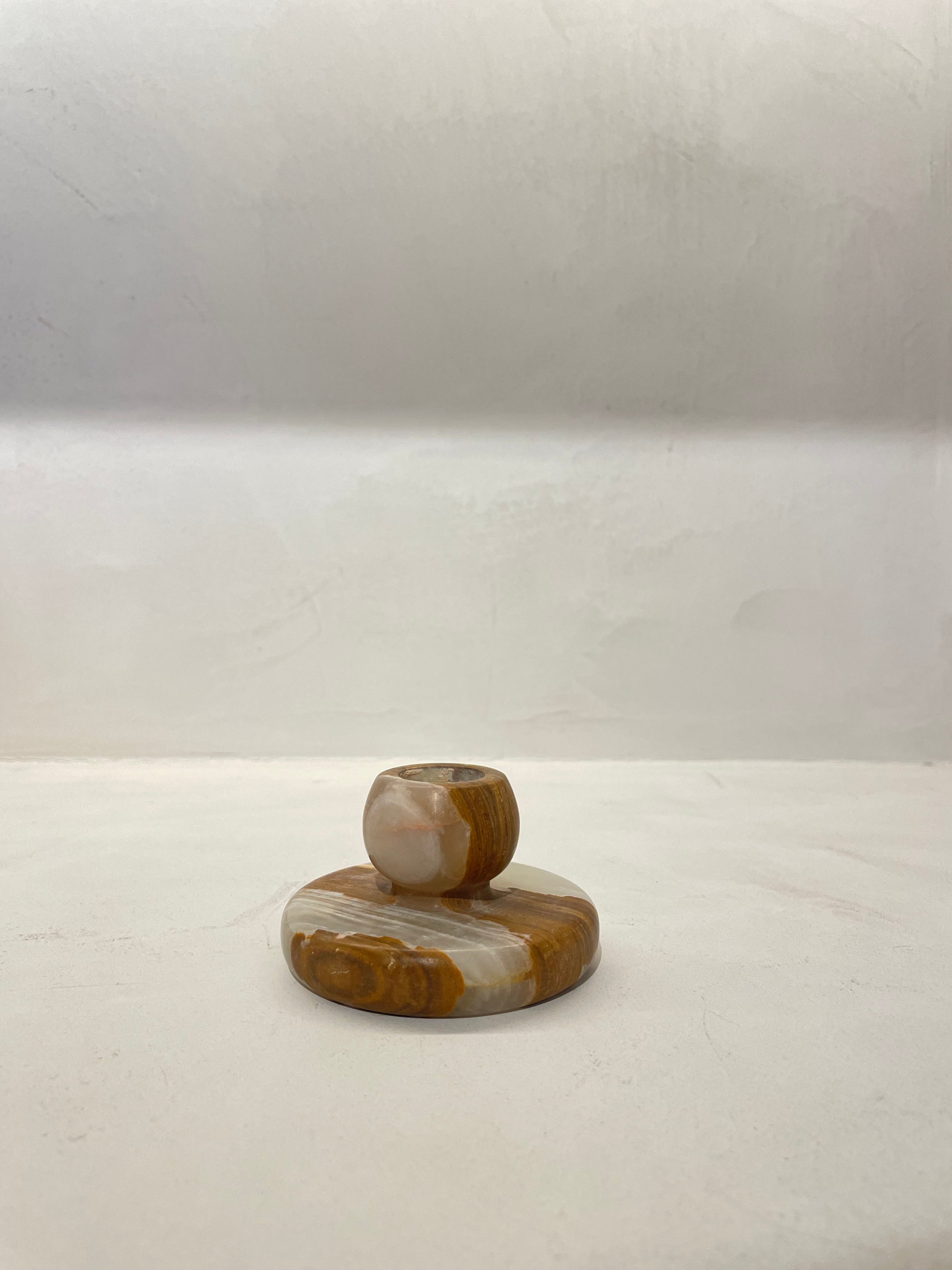 Candlestick onyx brown S