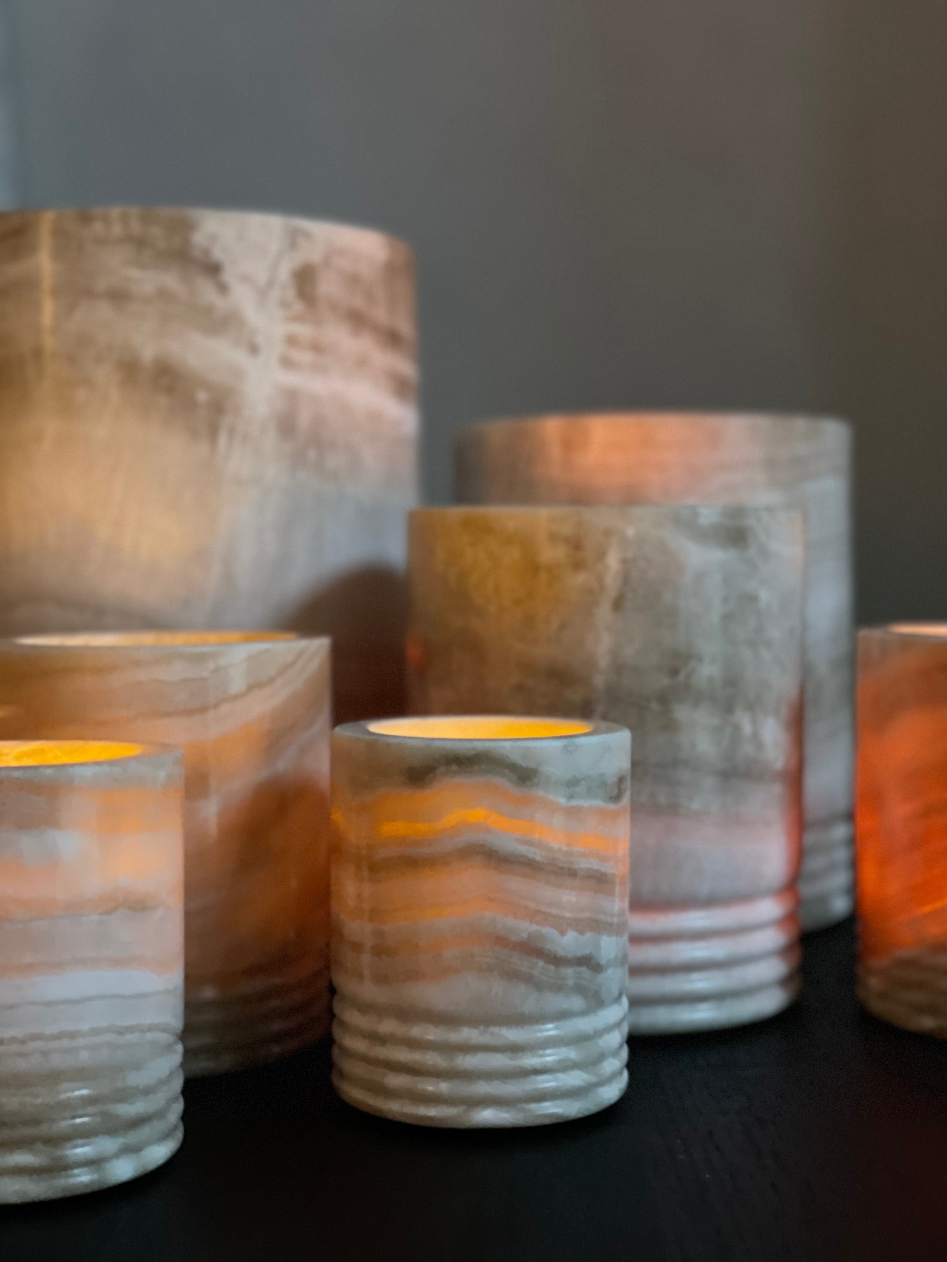 Windlicht Sandal Onyx L