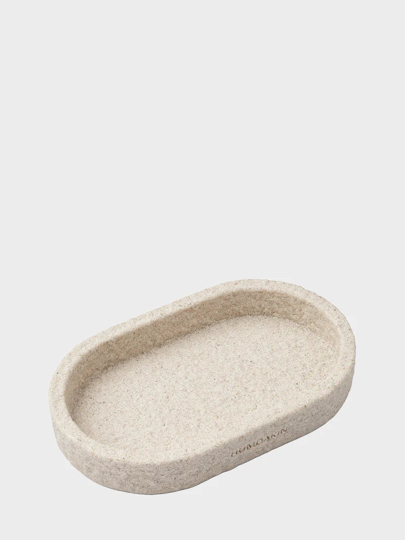 Oval tray in sandstone