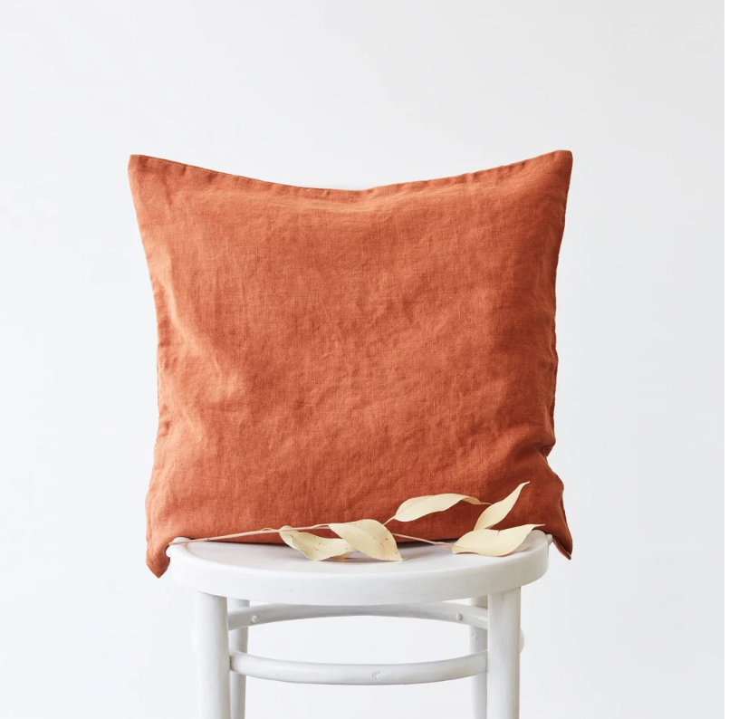 Linen pillow - Baked Clay