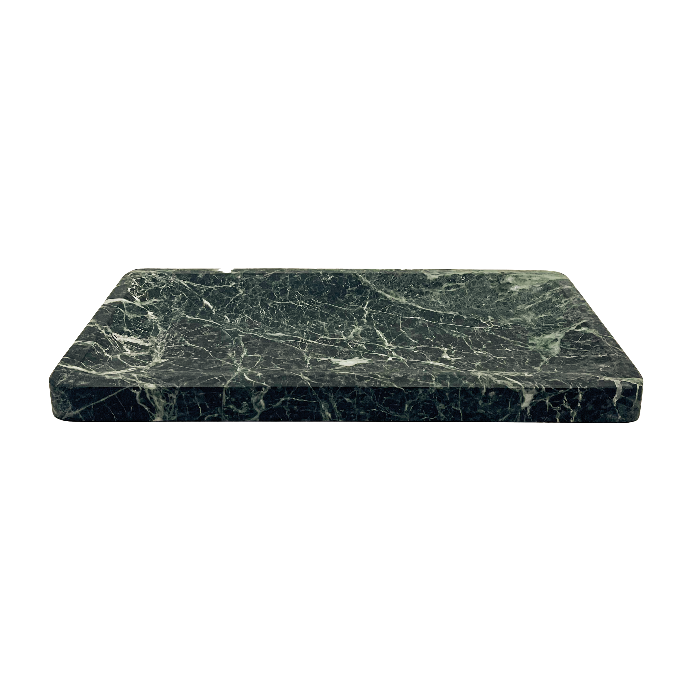 Plate Tinos green marble M
