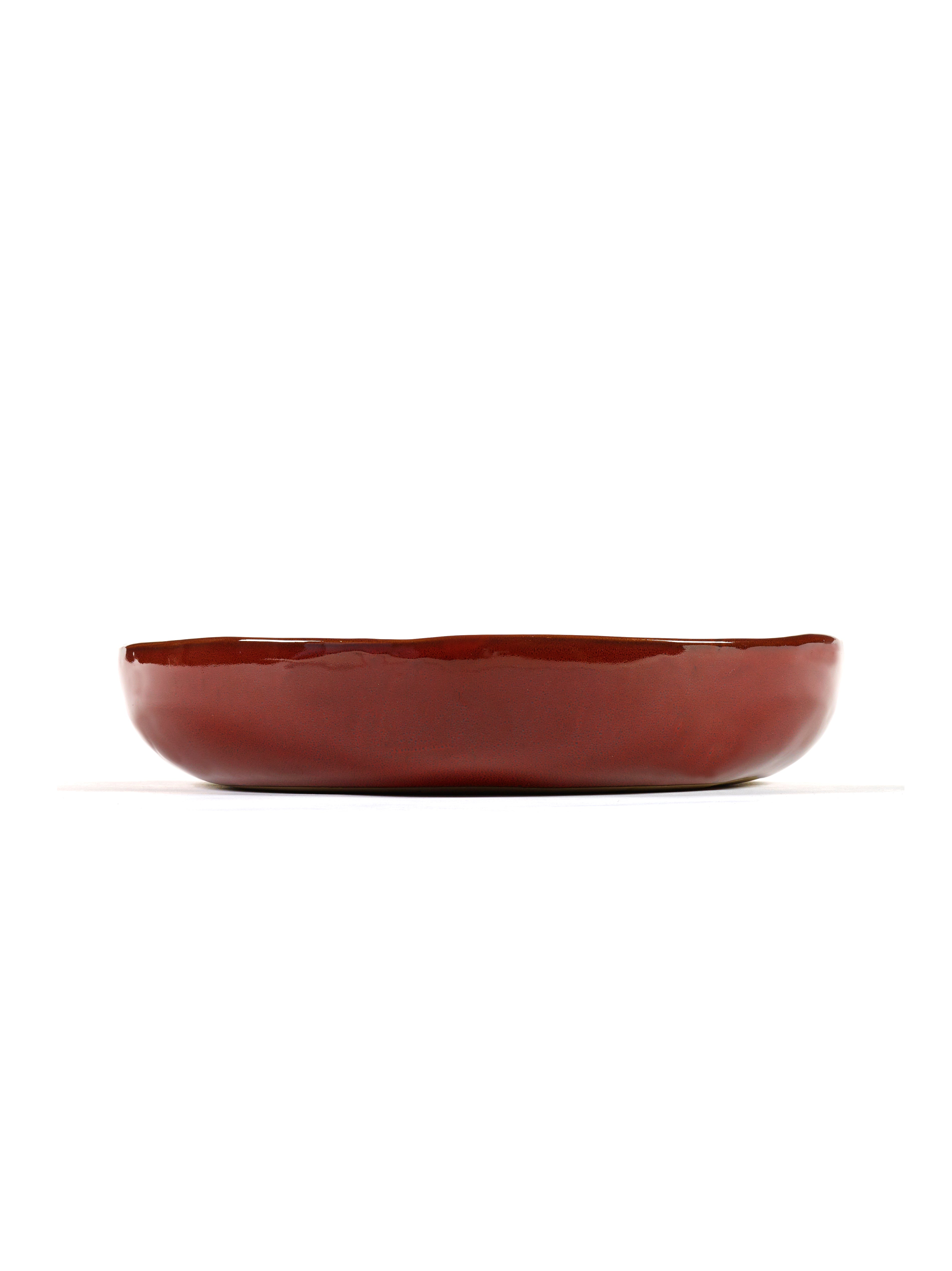 Serving bowl M - La Mère by Marie Michielssen - Venetian red