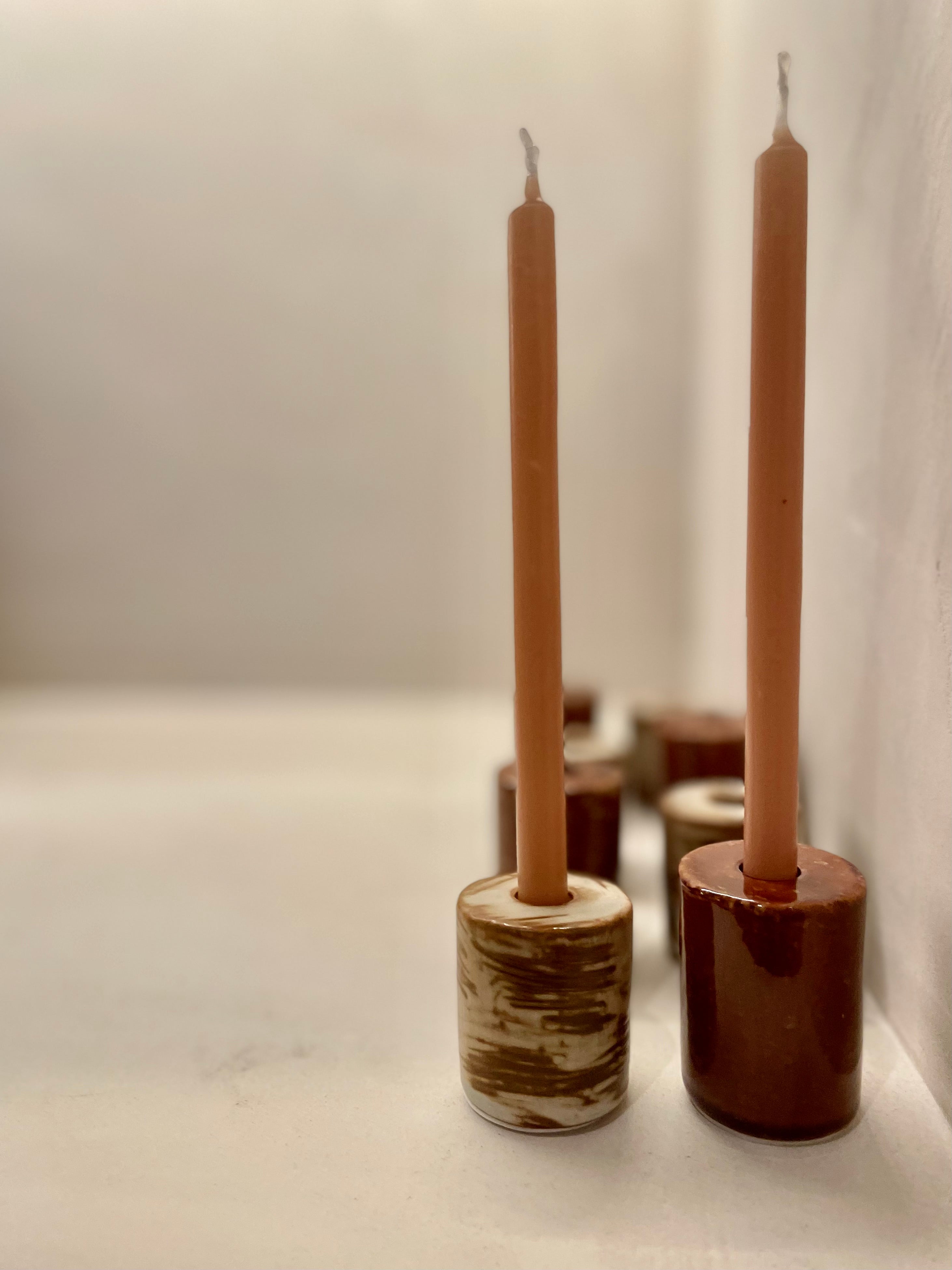 Coya candlesticks - set of 2