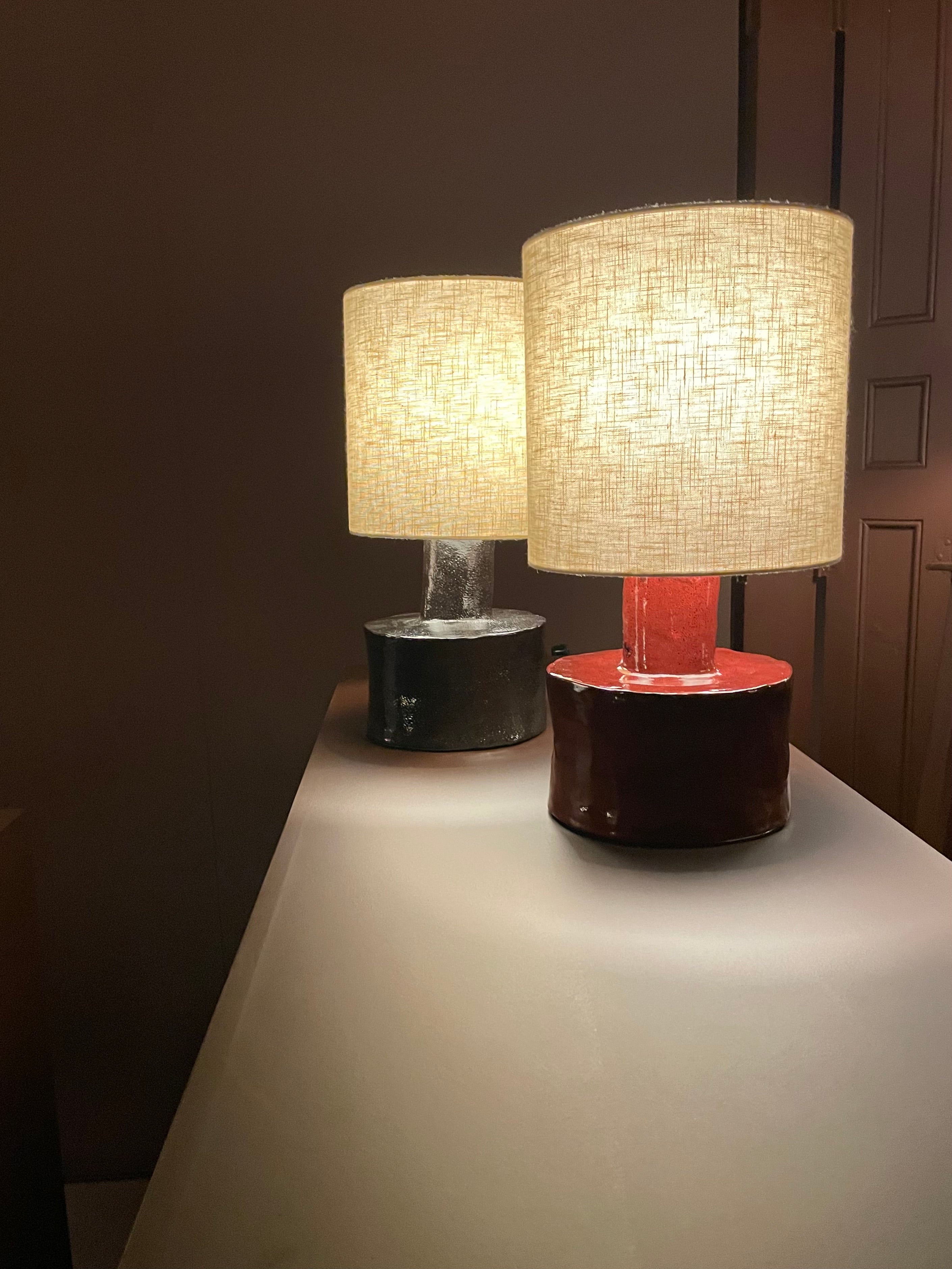 Red table lamp Marie Michielsen