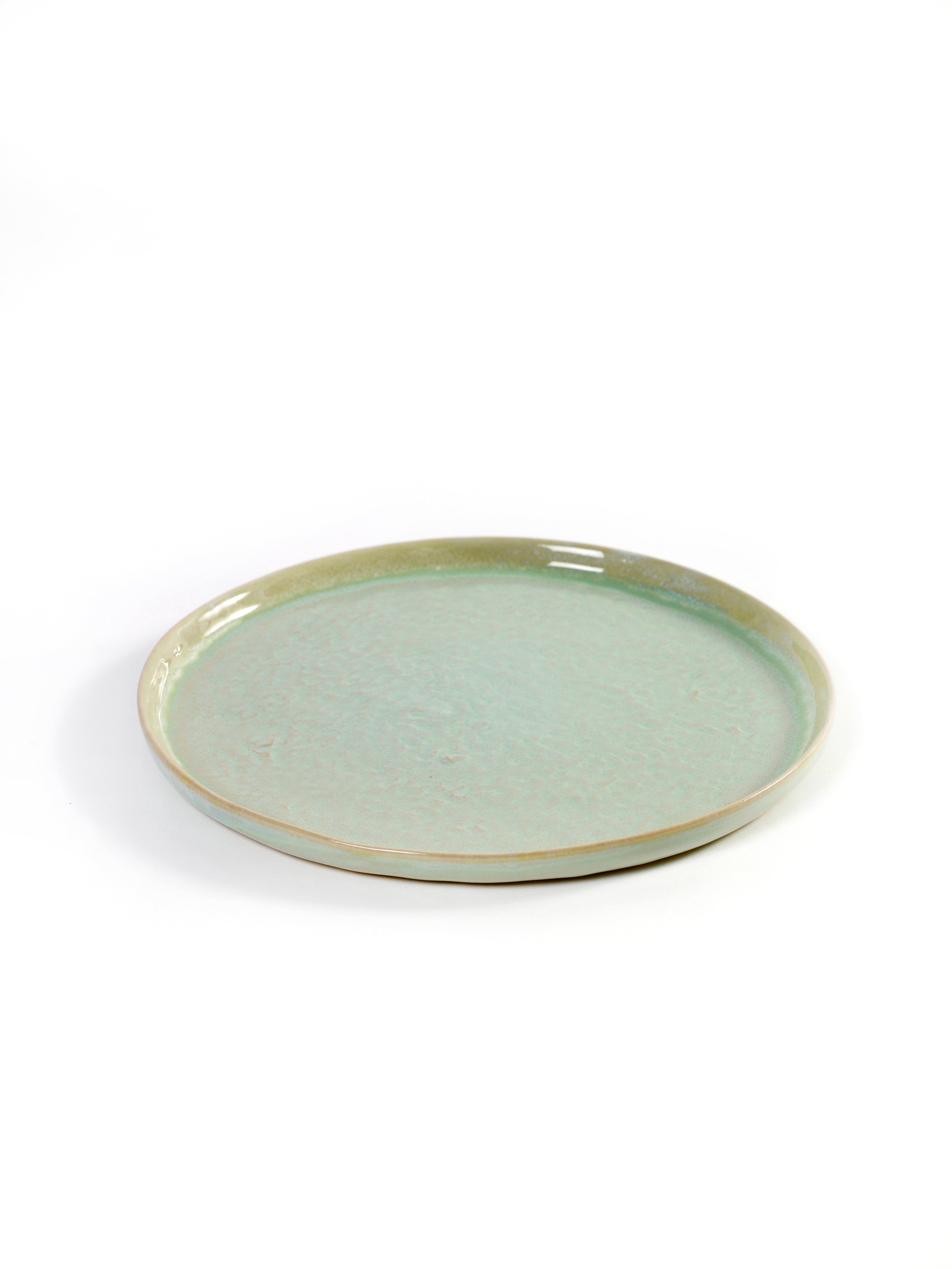 Plate 'Pure' small aqua green