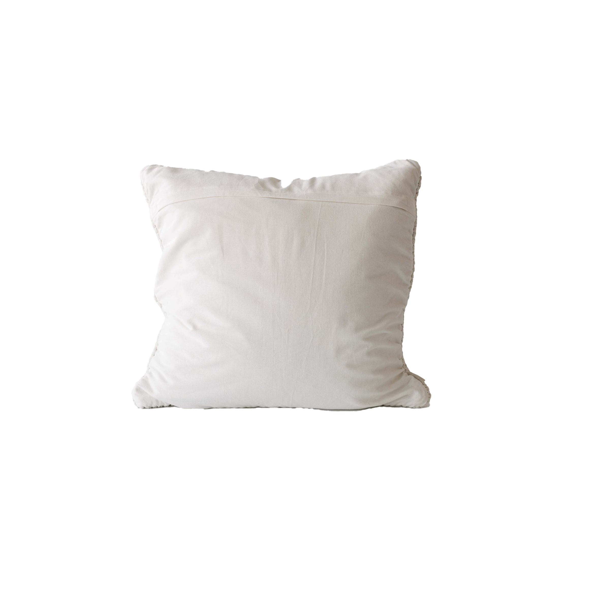 Rope pillow large white